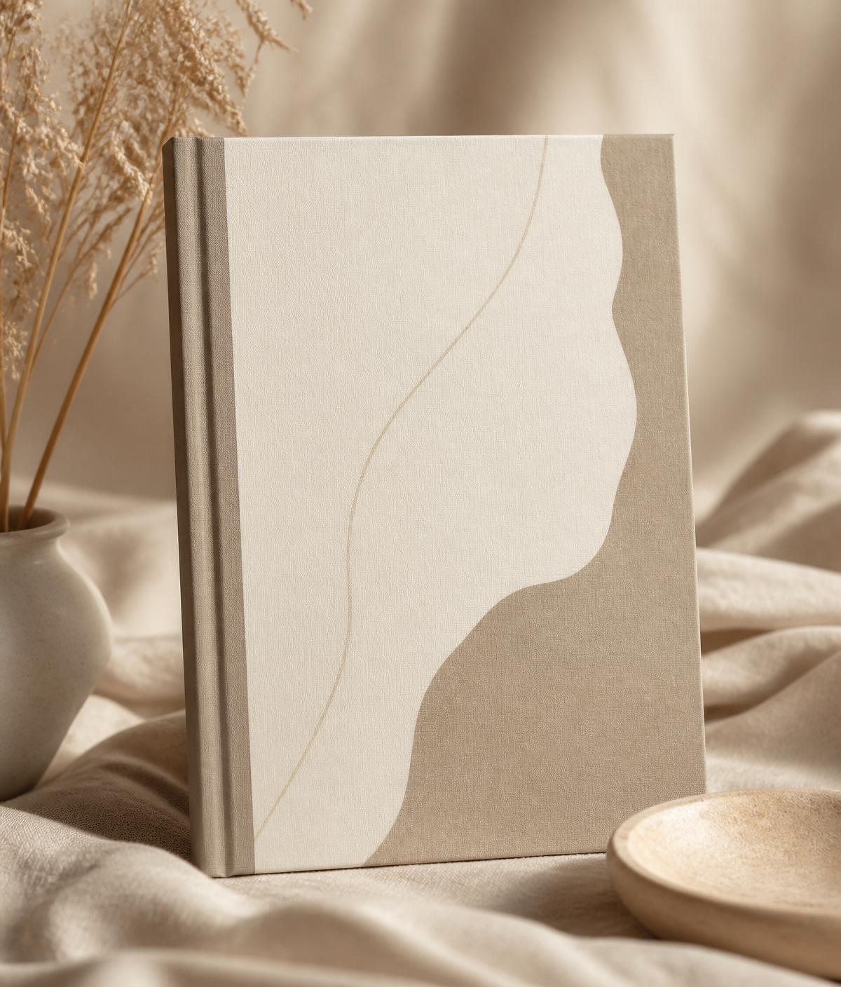 The Goal Setting Workbook standing on warm linen